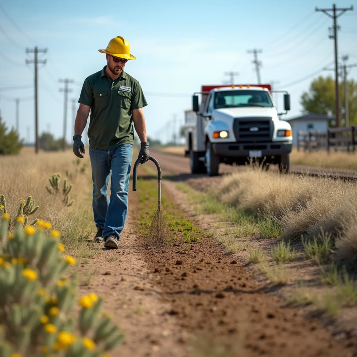 High-desert landscaping project in Carter, WY