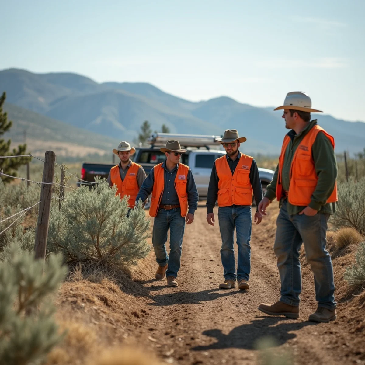 High-desert landscaping project in Cora, WY