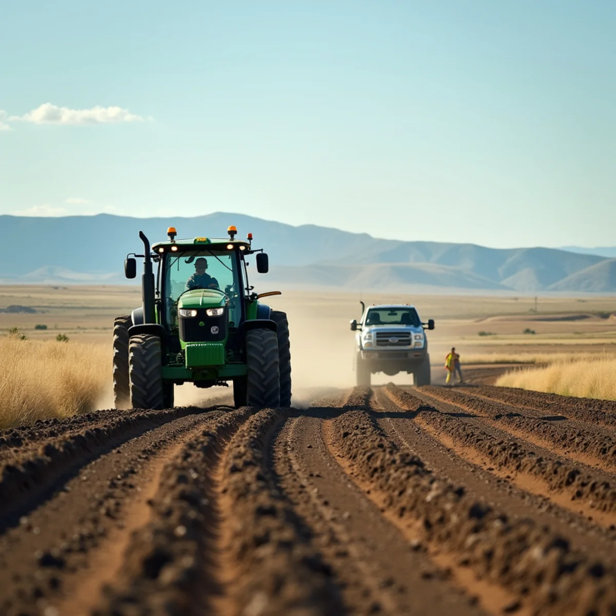 High-desert landscaping project in Eden, WY