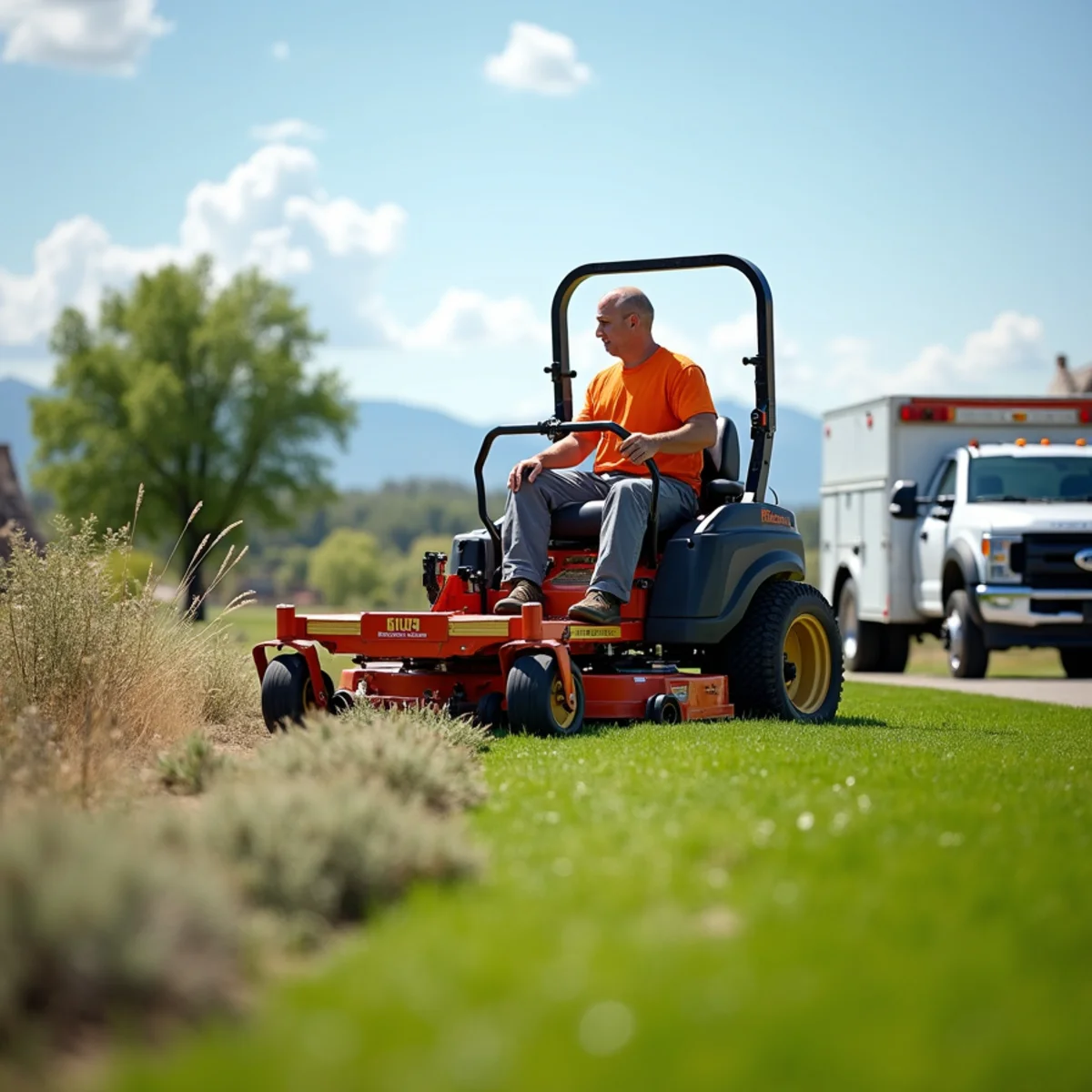 High-desert landscaping project in Evanston, WY