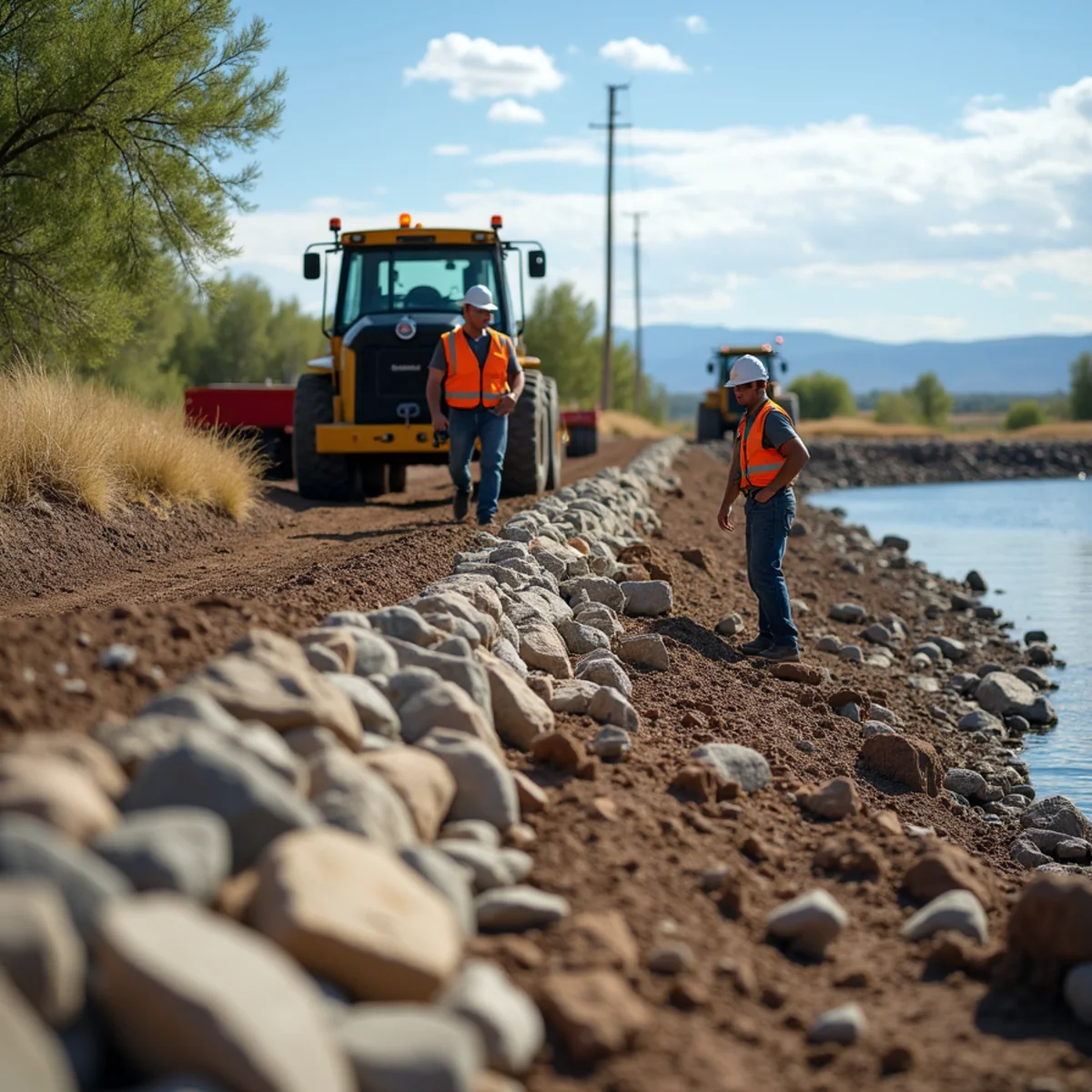 High-desert landscaping project in Fontenelle, WY