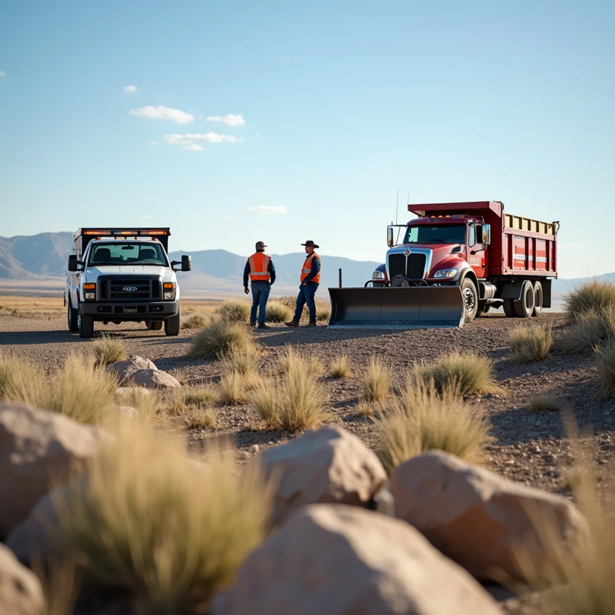 High-desert landscaping project in Granger Junction, WY
