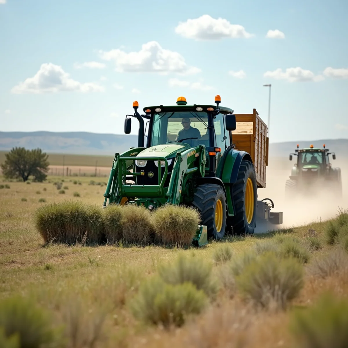High-desert landscaping project in Granger, WY