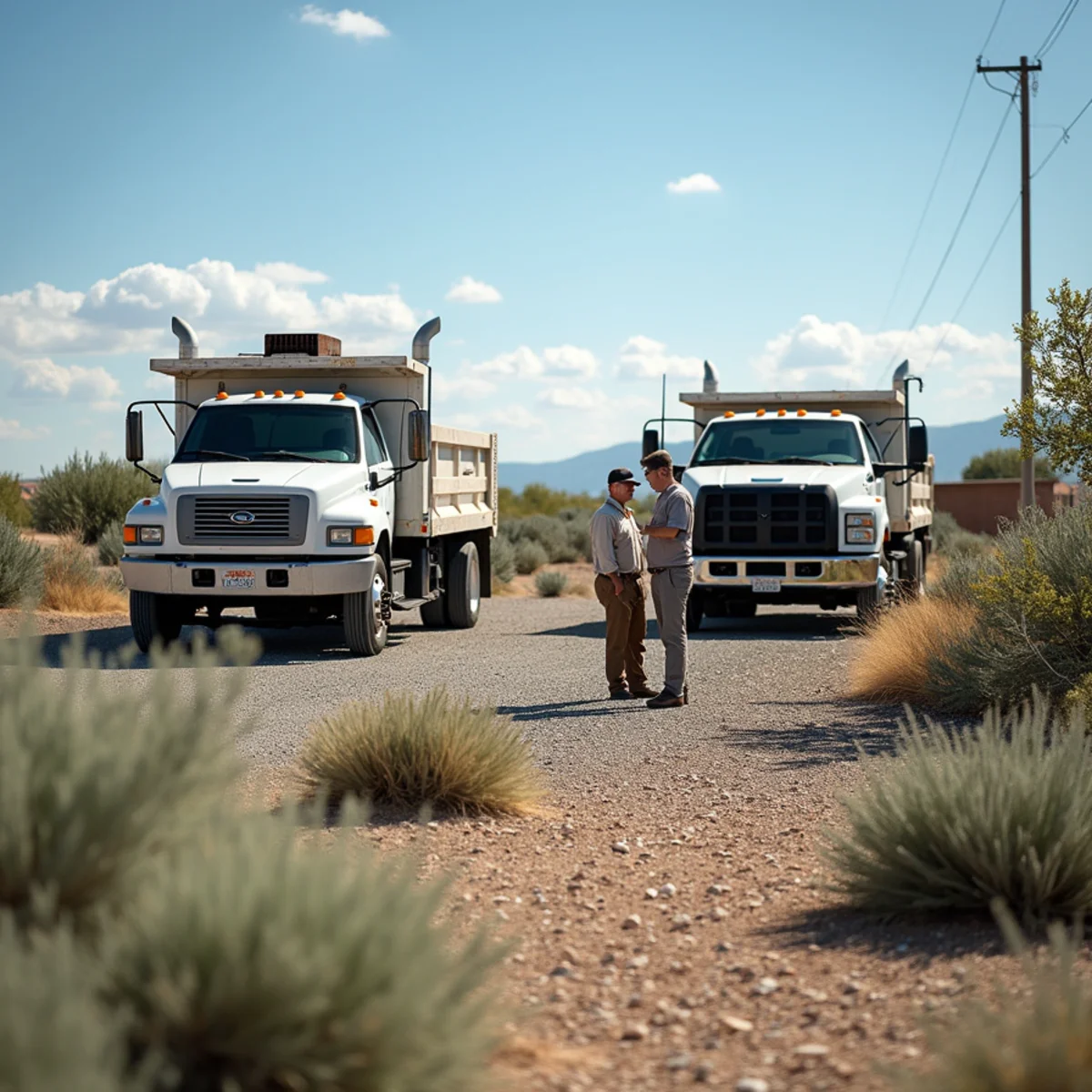 High-desert landscaping project in Jeffrey City, WY