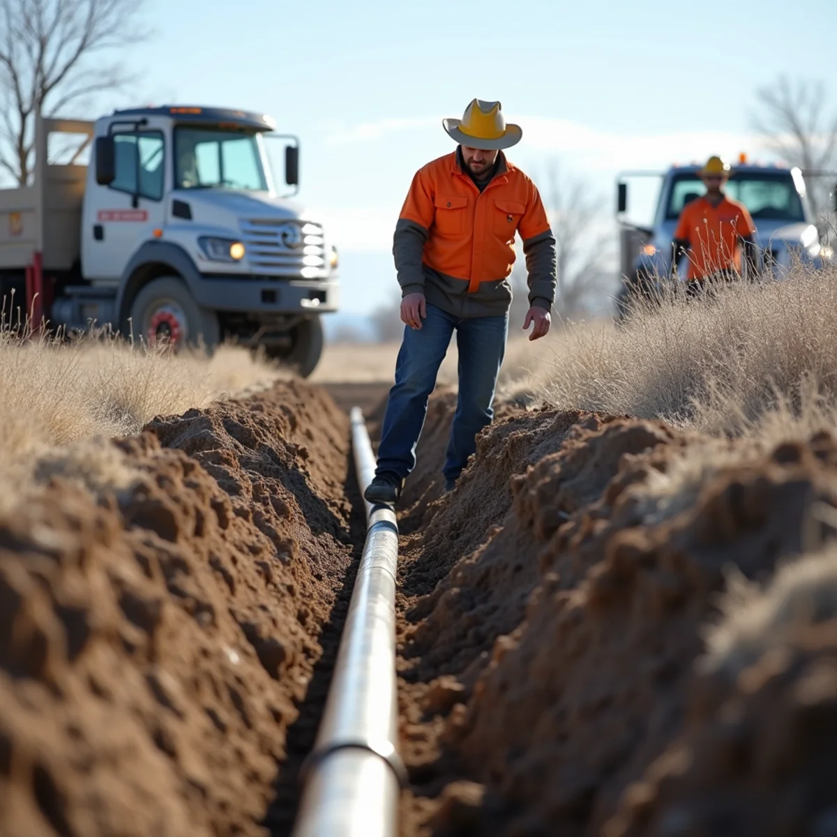 High-desert landscaping project in Kemmerer, WY