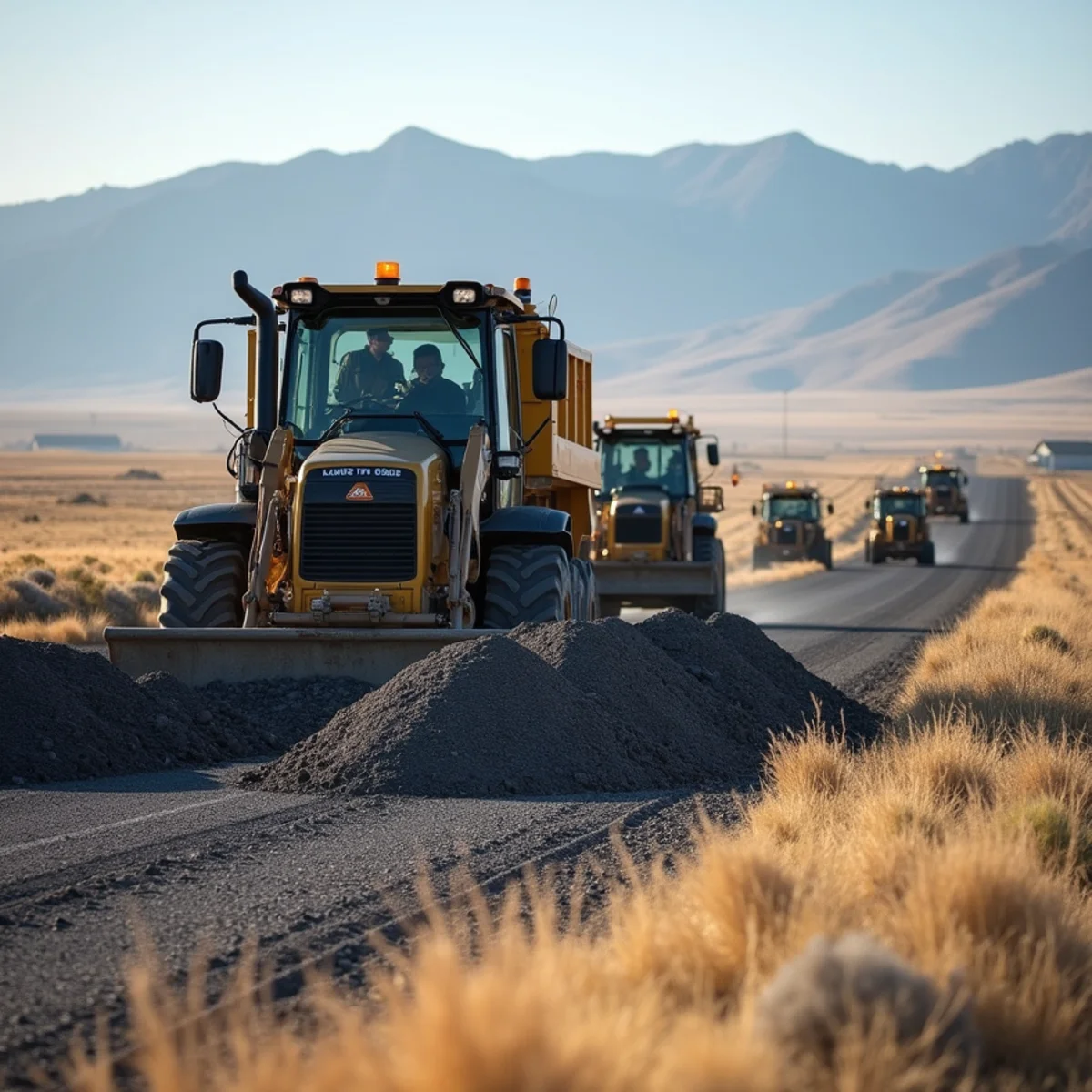 High-desert landscaping project in Marbleton, WY