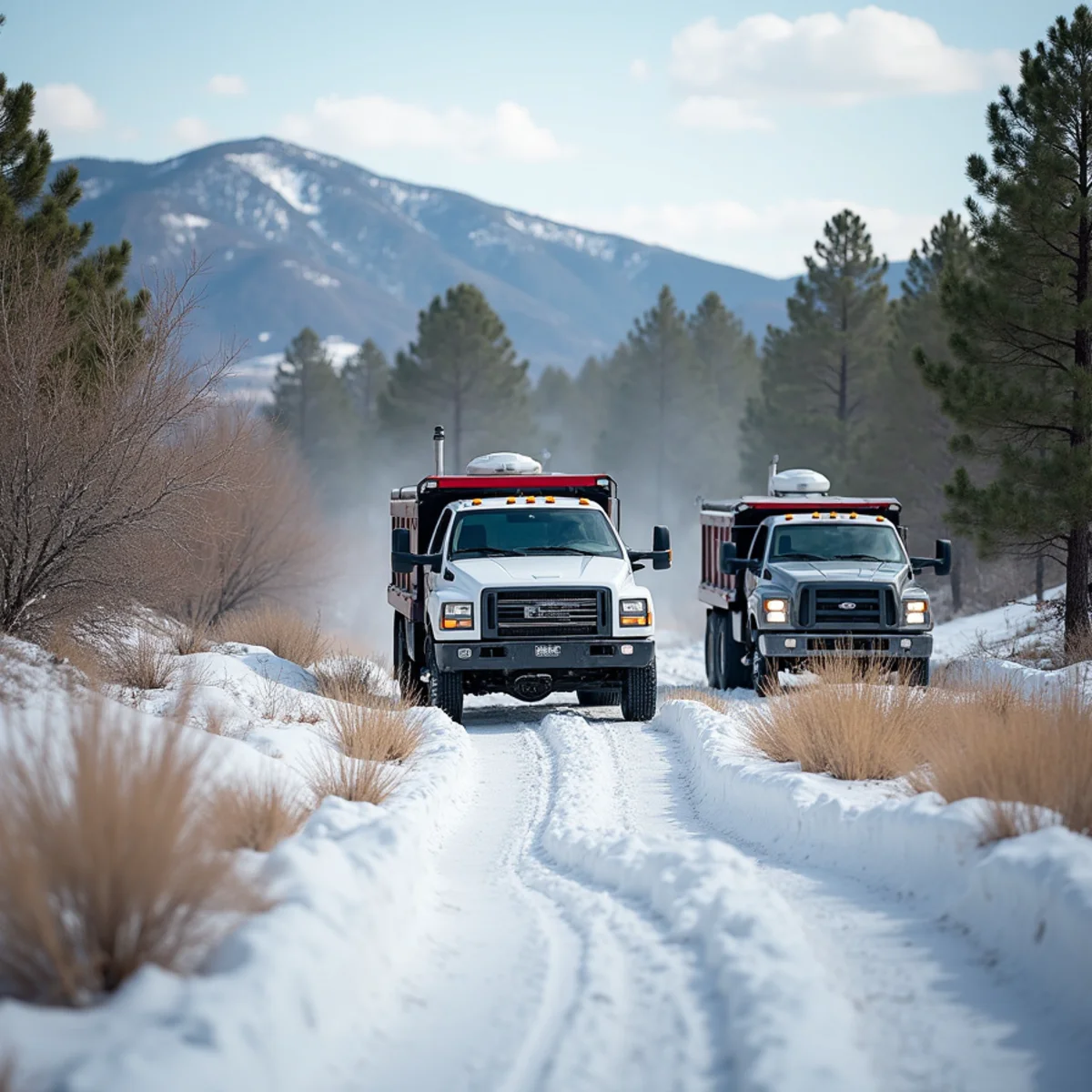 High-desert landscaping project in Millburne, WY