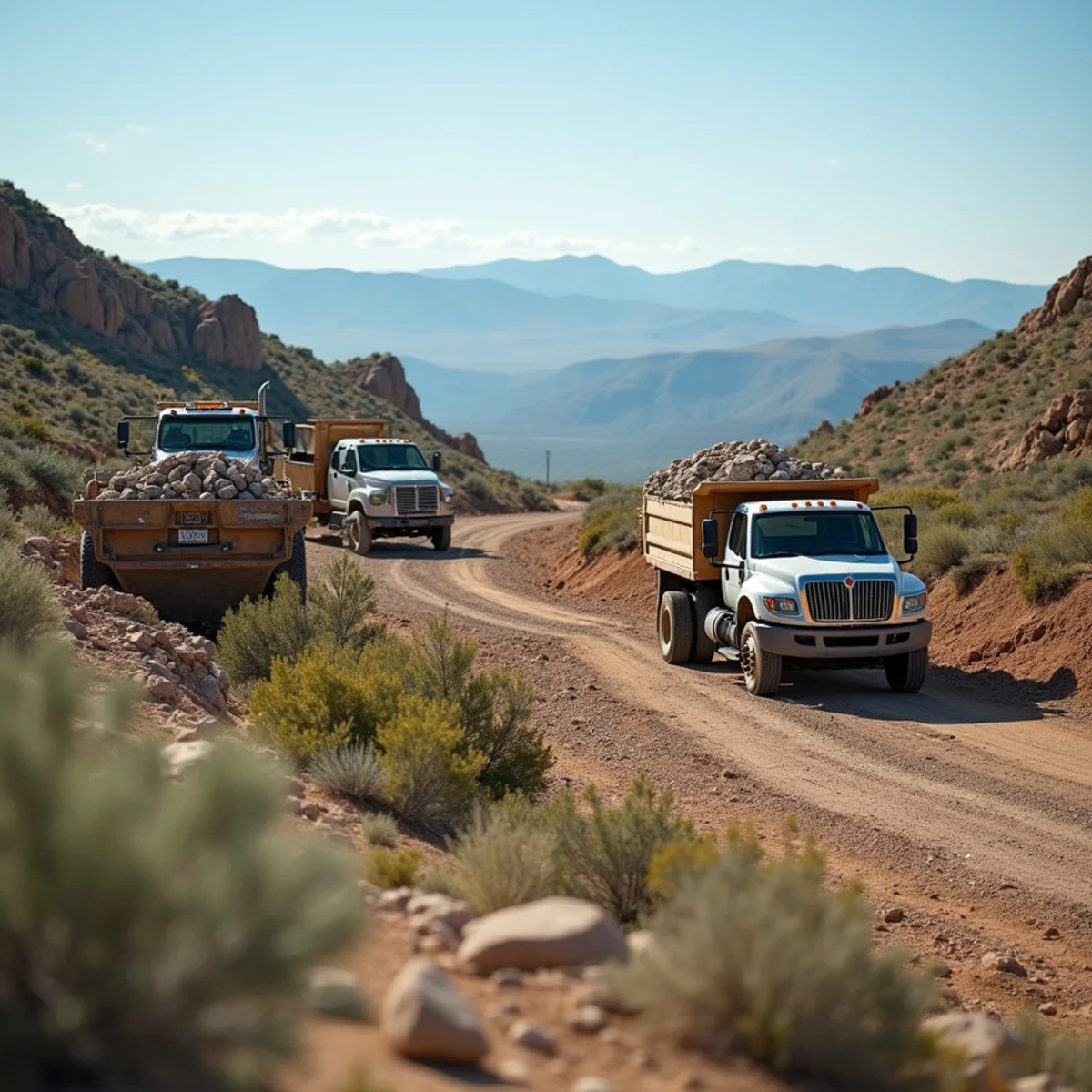 High-desert landscaping project in Muddy Gap, WY