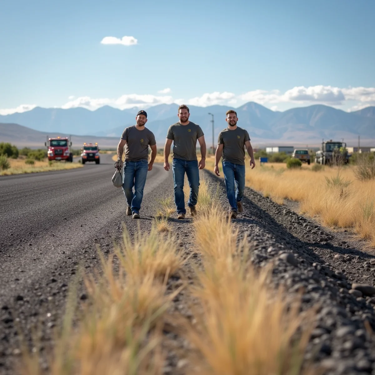 High-desert landscaping project in Westvaco, WY